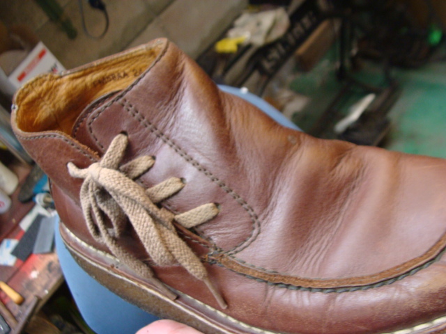 REGAL　生ゴムソールのリーガルショートブーツ　かかと部分修理　コーナー修理のサムネイル