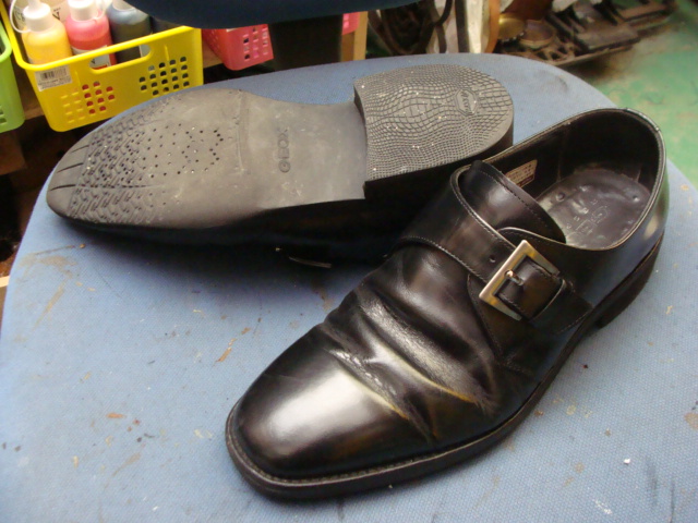 GEOX 紳士革靴　ハーフソール補強のサムネイル